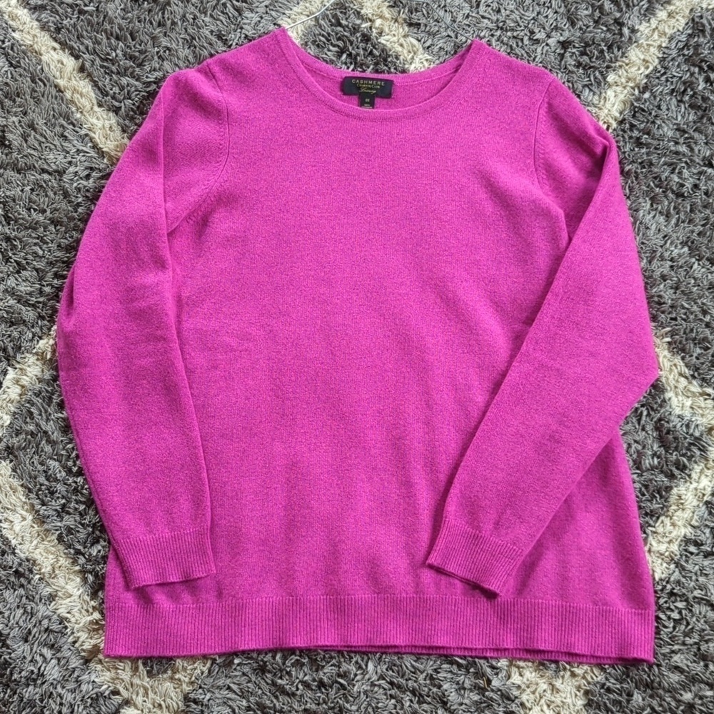 Cashmere Charter Club Pink Long Sleeve Sweater Size Women's OX